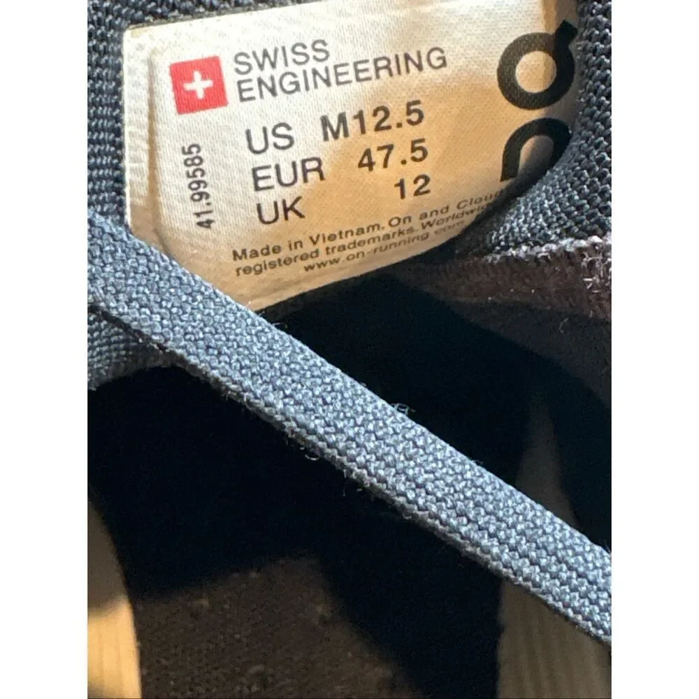 On Running Cloudswift CloudTec Running Shoes Gray Blue Men’s Size 12.5 US EU 47.
